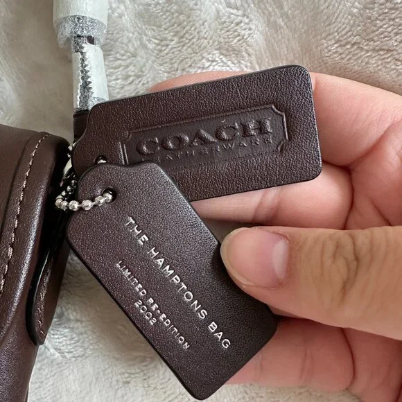 NWT! RARE! Coach CP132 Hamptons Bag In Maple/Silver Women's Shoulder Bag - Picture 4 of 9